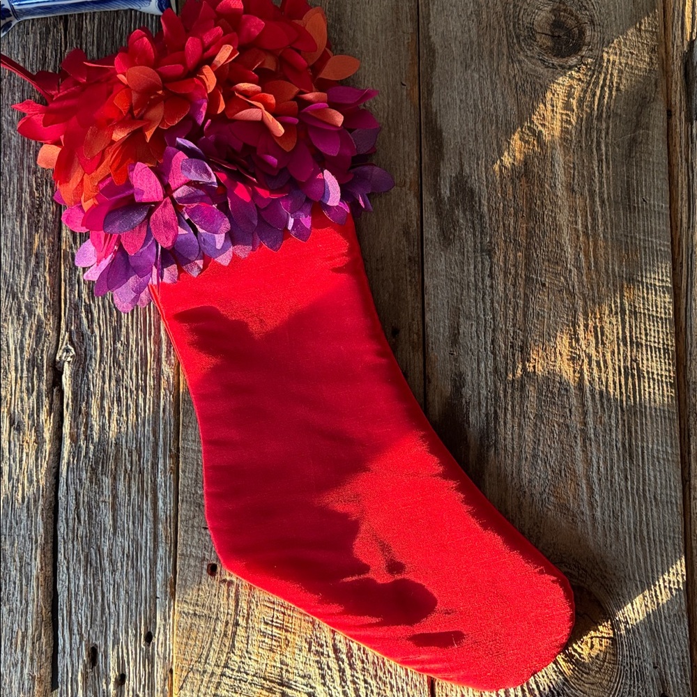 Crate & Barrel "Fiona" Christmas Stocking - Picture 2 of 7